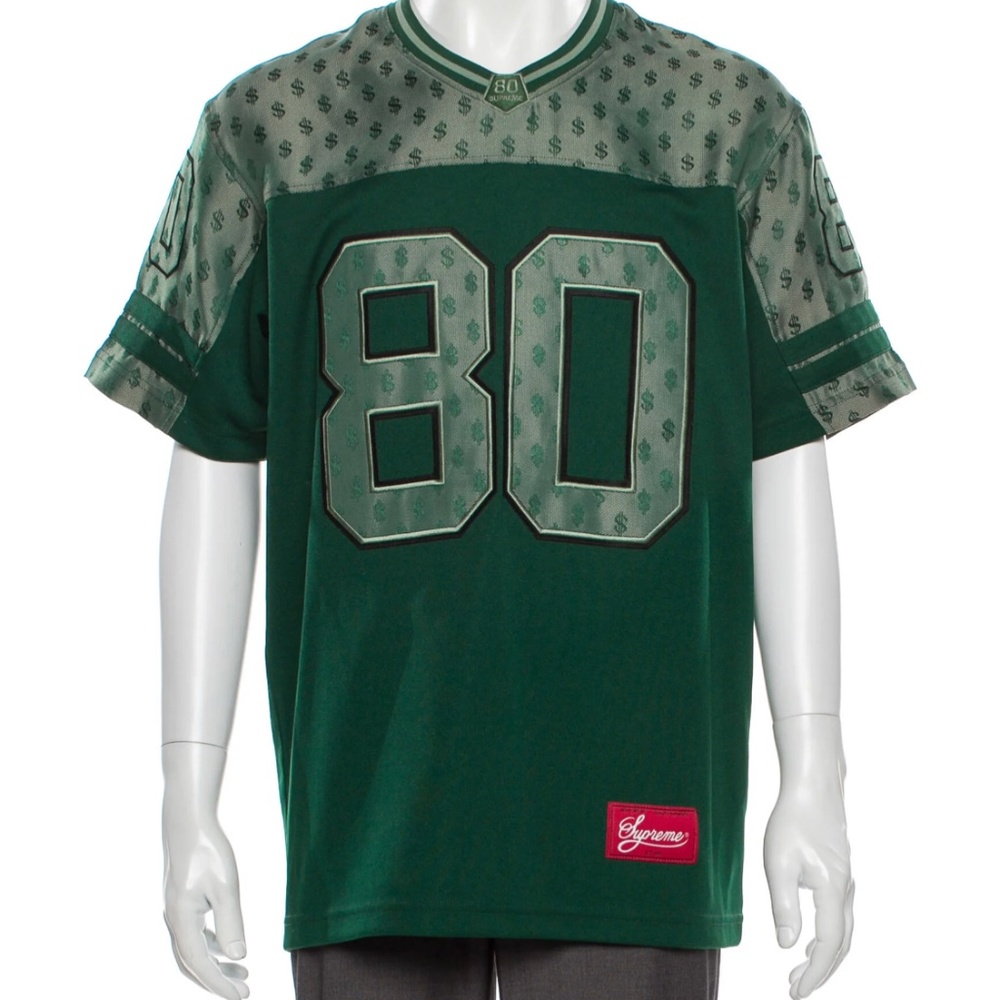 SUPREME Graphic Print Crew Neck T-Shirt(Money jersey)